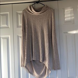 Anthropologie cowl neck tunic. Oatmeal xs